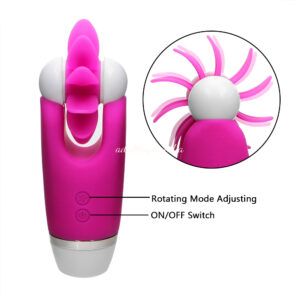 12 Mode Vibrating Rotating Tongue Stimulate Clitoral Sex Toys