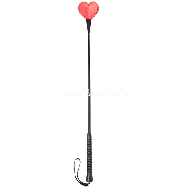 Sexy Whip with Red Heart Shape Spanking Paddle