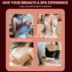 1 Piece Woman Breast Enlarger 3-head Nipple Sucker Stimulation Massager Pump Pink