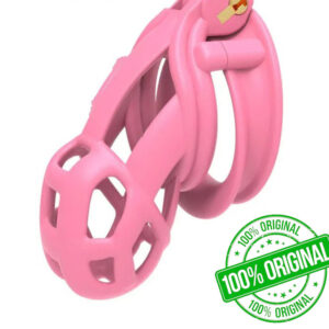Pink Small 3D Cobra 6.0 Chastity Device Kit With 4 Python Rings For Men