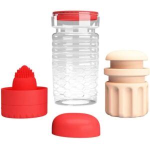 Pretty Love Emily Tongue Licking Vagina Masturbator Red