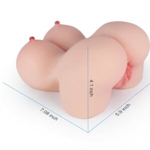 Lifelike Realistic S Size Fat Breasts Butt Half Body Sex Doll For Men