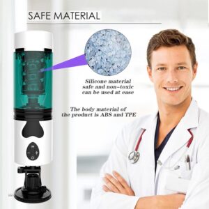 Powerful Sucking Automatic Multi Speed Vibration Rotate Telescopic Masturbator | Green