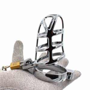 Lightweight King Kobra Stainless Steel Male Chastity Cage Lockable