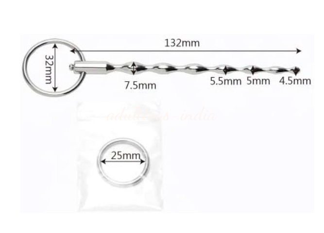 Urethral dilator with stainless steel ring For men Sex Toys India - Image 4
