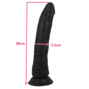 Black Strap On Without Testicle Long Dildo