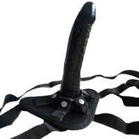 Black Strap On Without Testicle Long Dildo