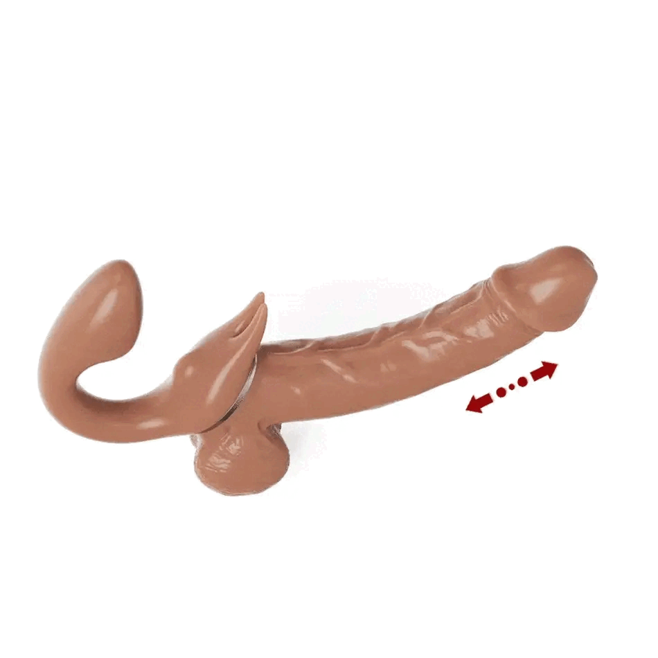 Dual Ended Strapless Dildos For Lesbian Sex Machine Clitoris Vibrator India