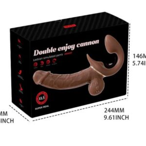 Dual Ended Strapless Dildos For Lesbian Sex Machine Clitoris Vibrator India