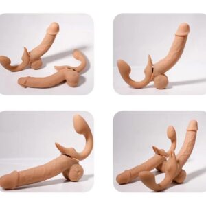 Dual Ended Strapless Dildos For Lesbian Sex Machine Clitoris Vibrator India