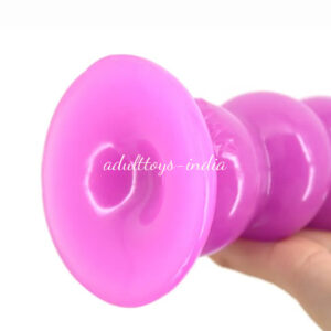 8 inches Big Size 5 Solid Ball Beads Anal Buttplug Sex toys Purple