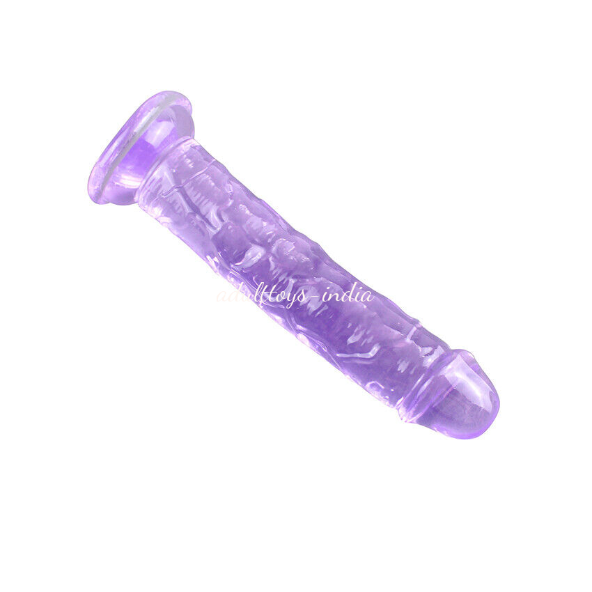 8.1 Inch Realistic Jelly Dildo Strong Suction Cup Penis Handsfree Dong Masturbator Women - Image 5