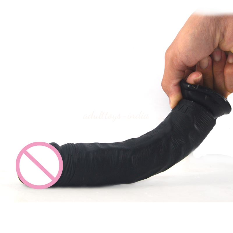 FAAK 9.45 inches Realistic dildos black color - Image 3