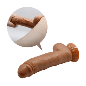 1st Class Double Skin Dildo With Strong suction cup Baile Glide & Slide-Skin Dildo