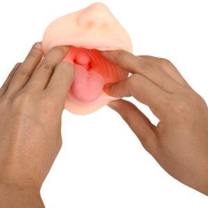 Tongue Male Masturbator Blow Job Stroker Oral Sex Toys Pocket Pussy