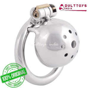 Metal Chastity Device Male Comfortable Virginity Lock Chastity Belt with Small Cage (1.77 inch / 45mm)