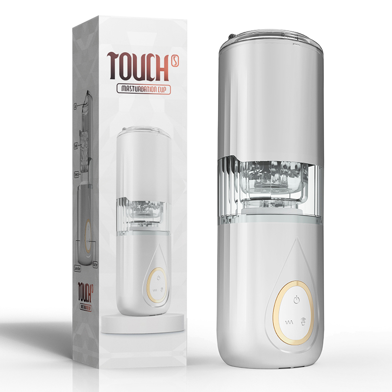 TOUCH Telescopic Rotation Electric Automatic Heating Hand Free Masturbation Cup