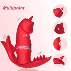 Electric Shock With Wearable Vibrator Licking Remote Control Masturbator For Women