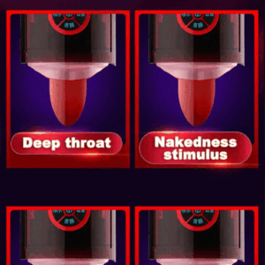 Water Spray Deep Throat Oral Tongue Licking Automatic Sucking Masturbator For Men