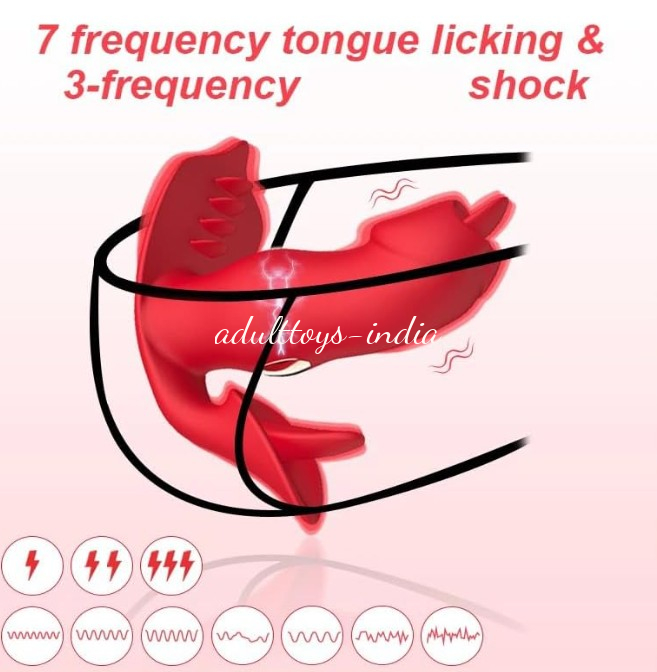 Electric Shock With Wearable Vibrator Licking Remote Control Masturbator For Women - Image 3