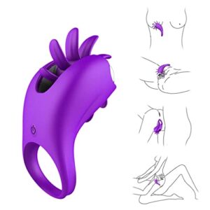 1st Grade Vibrating Tongue Licking G Spot Penis Ring For Man