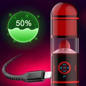 Water Spray Deep Throat Oral Tongue Licking Automatic Sucking Masturbator For Men