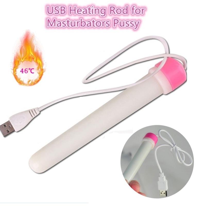 USB Heating Rod Vagina Warmer Tools For Sex Toys