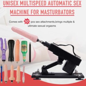 10 Attachment With Electric Love Sex Machine Men Women Automatic Masturbation Sex Toy
