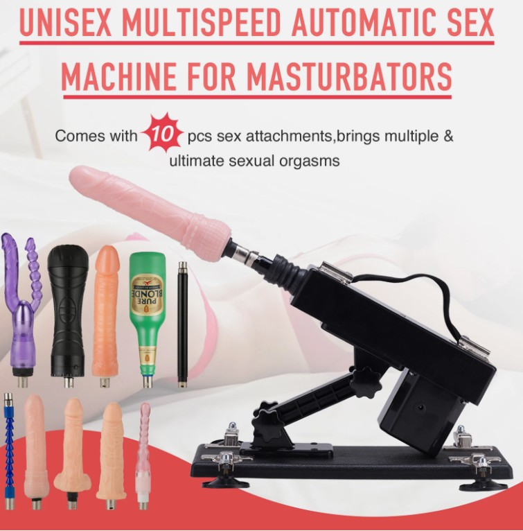 10 Attachment With Electric Love Sex Machine Men Women Automatic Masturbation Sex Toy - Image 5