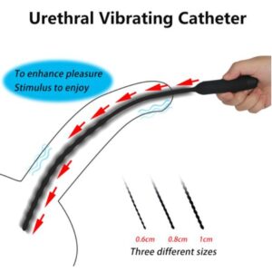 35cm Long 8mm urethral catheter Vibrator For Men