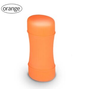 Deep Oral Sex Dual Head Mouth And Pussy Mini Cup For Men -Orange