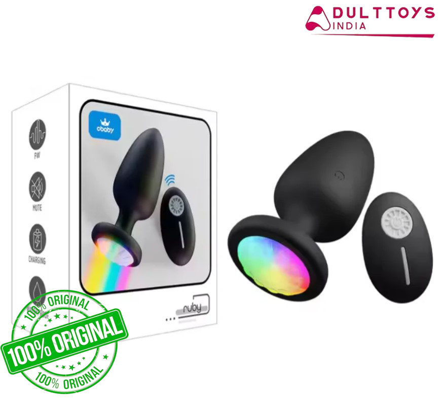 10 Speed Glowing Anal Plug Vibrator With Wireless Remote Control