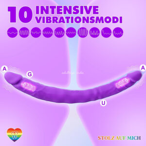 15.7 Inches Double Ended wireless Remote Control Vibrating Penis Dildo For Lesbian