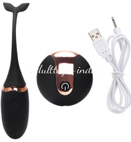 Fish Shape Vibrator Wireless Remote Controlled Egg Vibrator | Black