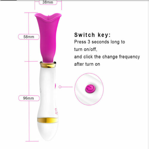 2 In 1 Tongue Clitoris Oral Licking Nipple Sucking Vibrator - Image 3