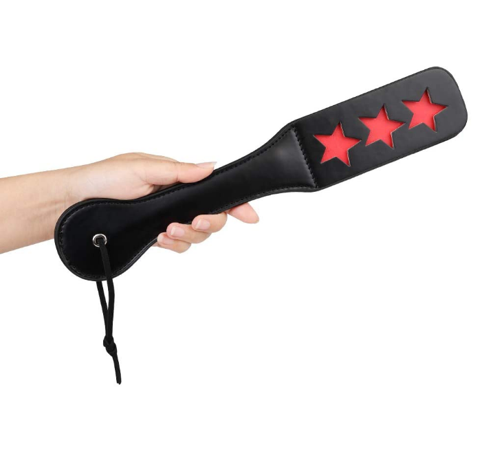 3 Stars SM Spanking Paddle -Black