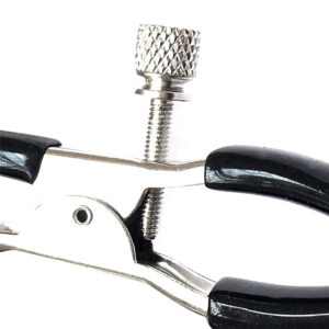 Metal Nipple Clamp With Red Bells Nipple Stimulating Clips 1 Pair