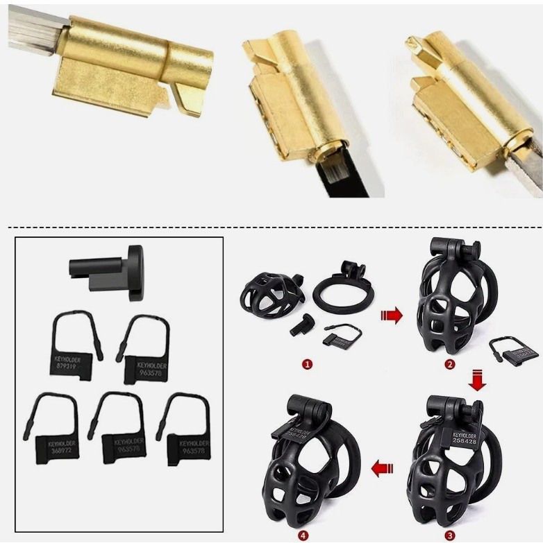 Resin Male Chastity Device Cobra Cock Cage Standard Size For Men - Image 6