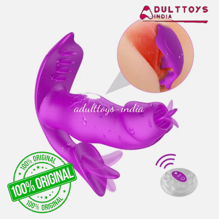 wearable Licking Vibrator Flriting Dildo Butterfly Vibrator For Women