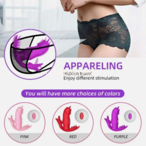 wearable Licking Vibrator Flriting Dildo Butterfly Vibrator For Women