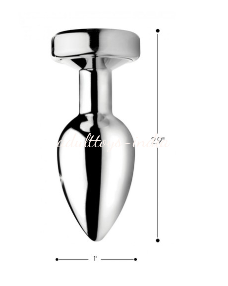 A Sparks Light Up Rainbow LED Aluminum Anal Plug India -Small - Image 6