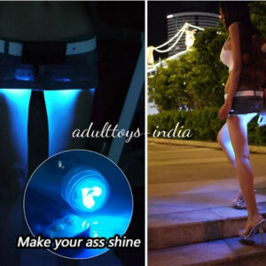 A Sparks Light Up Rainbow LED Aluminum Anal Plug India -Small