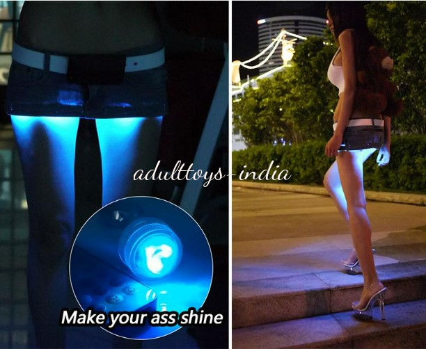 A Sparks Light Up Rainbow LED Aluminum Anal Plug India -Small - Image 2