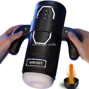 1 In 3 Automatic Power Play Male Masturbator Cup With 6 Thrusting and 3 Sucking And 9 Vibration Modes