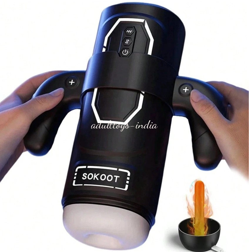 1 In 3 Automatic Power Play Male Masturbator Cup With 6 Thrusting and 3 Sucking And 9 Vibration Modes - Image 2